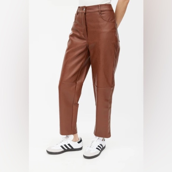 Aritzia Wilfred  Oracle Vegan Leather Pant - Picture 3 of 10